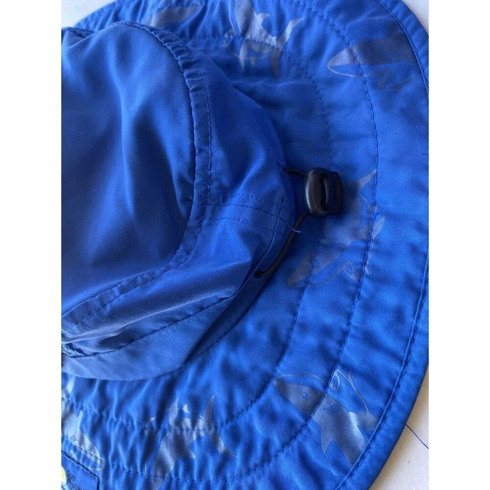 Sun Protection Zone Kids Safari Sun Hat Blue Shark UPF 50+ One Size 50-54cm